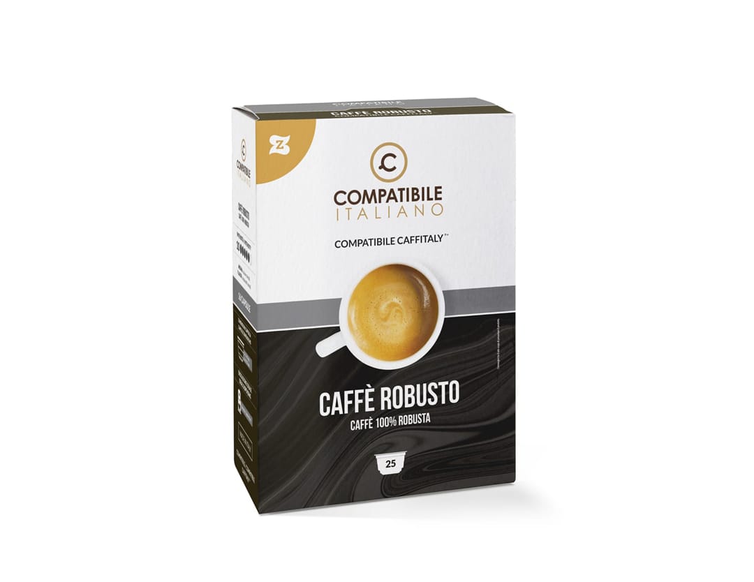 Capsule compatibili Caffitaly Caffè Robusto CialdeItalia - 25pz,  CIT-CAF-CRO-0025 CialdeItalia