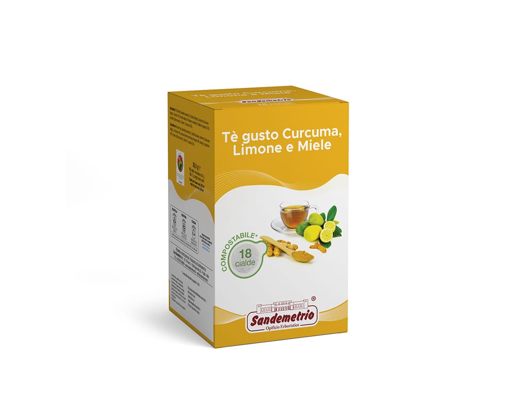 Tè gusto Curcuma Limone e Miele - 18 cialde - FUORI PRODUZIONE